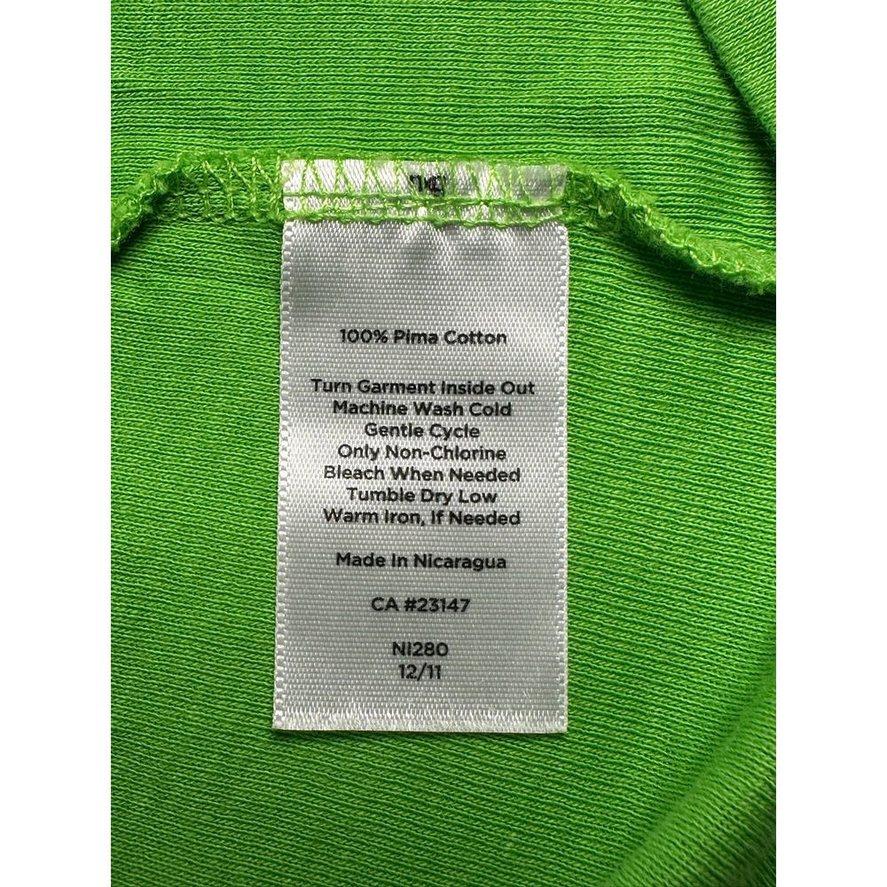Talbots Woman 1X Green 100% Pima Cotton Sleeveless Tank Top Scoop Neck B3 - Picture 3 of 4